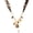 JDN0207032, variant on 18K Gold-Plated Stainless Steel Leopard Print Charm Necklace with Tiger's Eye & Acrylic - Boho Chic, Durable & Hypoallergenic, Perfect Gift for Her