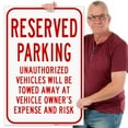 thumbnail image 2 of Reserved Parking Sign, 24x36 Corrugated Plastic, 2 of 7