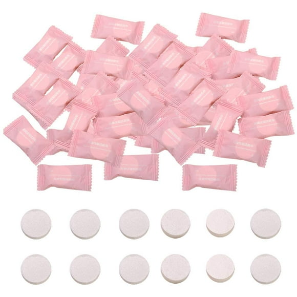 100 piezas de toalla comprimida, pañuelo de monedas portátil, mini toalla de algodón comprimido desechable, toallitas de algodón absorbentes biodegradables para viajes/belleza/salón