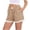 Brown, variant on yillto Womens Lounge Capri Pants Cotton Pajamas Pant Wide Leg Loose Elastic Waist Cropped Pjs Shorts