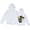 White, variant on YDFCWXW Toddler Baby Cotton Hoodie Sweatshirt Boys Girls Sweatshirt Toddler Girls Long Sleeve Pullover Hoodie (White, G)