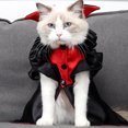 thumbnail image 7 of JeashCHAT Halloween Costume Cat Vampire Cape Cat Outfit Clothes Pet Halloween Costume Party Cosplay Dress Up for Small Dogs and Cats, 7 of 7
