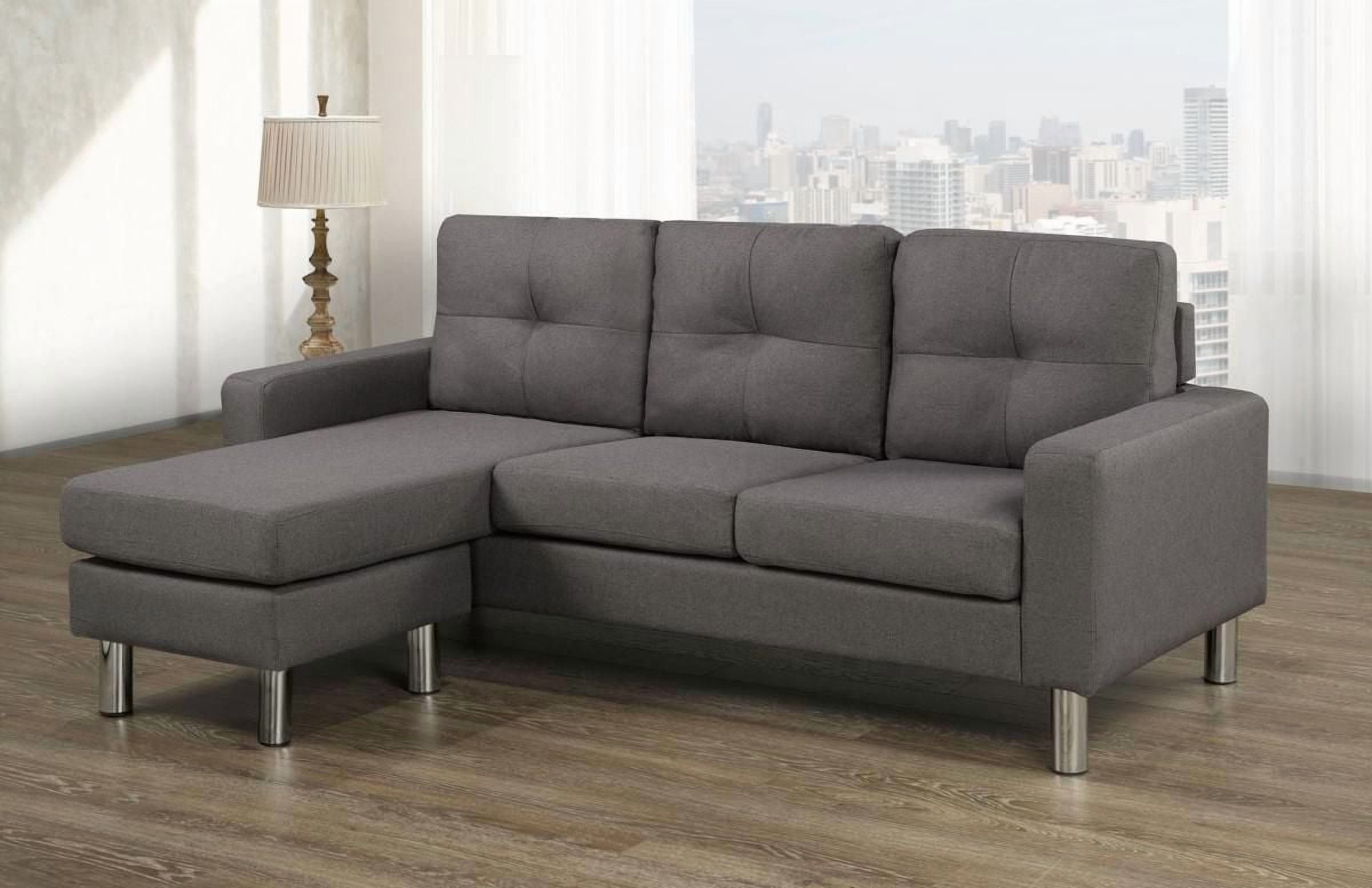 Sandra Sectional, Dark Grey