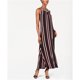 thumbnail image 1 of Calvin Klein Maxi vestido con ribete en contraste para mujer, negro, mediano Calvin Klein Maxi, 1 of 2