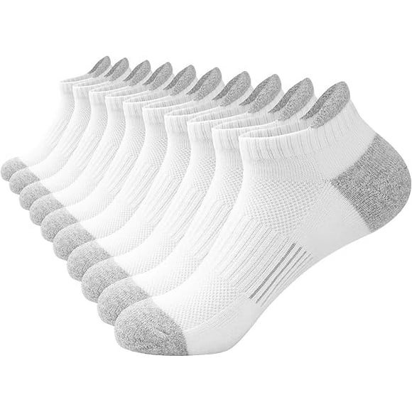 Running Socks Womens 5 Pairs, Ankle Sports Socks Women Cushioned Breathable Socks, Low Cut Athletic Socks for Ladies Girls
