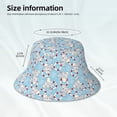 thumbnail image 3 of Pofeuu Baby Elephant Print Bucket Hat for Women Men Reflective Bucket Hats Beach Summer Sun Hat Travel Fisherman Cap, 3 of 6