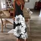 thumbnail image 2 of Vestido de Verano Casual de las Mujeres, Impresión Plegada Casual de Verano, Vestido de Cuello en V sin Mangas de Camis, 2 of 8