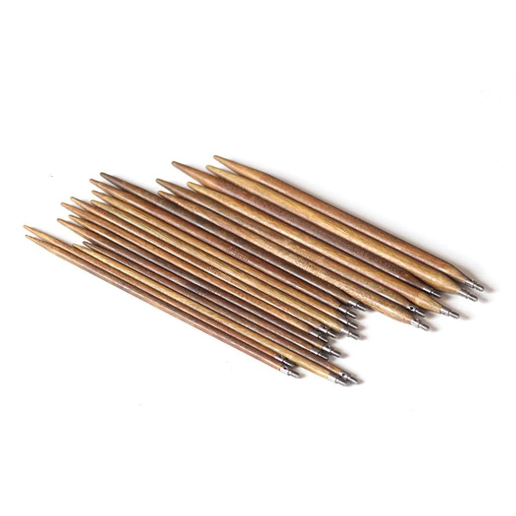 Handcraft Wood Knitting Needle Interchangeable Circular Set With Vibranting Color