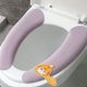thumbnail image 5 of Funda de asiento de inodoro gruesa y cálida de felpa, cojín suave para asiento de inodoro, calentador de baño, 5 of 5