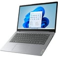 thumbnail image 3 of Lenovo IdeaPad 1i 14" Laptop Computer, Intel Celeron N4020 up to 2.8GHz, 4GB LPDDR4 RAM, 64GB eMMC, 802.11AC WiFi, Bluetooth, Type-C, Cloud Grey, Windows 11 S, 3 of 7
