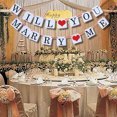 thumbnail image 4 of Guirnalda de Papel Zulema Bimpel Chain Fgengardnd Con Diseño You Marry Me Longitud m, 4 of 6