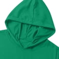 thumbnail image 5 of Summer Hoodies for Boys Lightweight Soft Cotton Short Sleeve Hooded T-shirts Casual Plain Tshirts 5-15 Years (14-15 Years, Green), 5 of 8