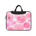 thumbnail image 2 of YFYANG 14 inch Universal Laptop Bag Oxford Cloth Laptop Sleeve, Multi-functional Pink Watercolor Roses Notebook Computer Messenger Bag Handbag, 2 of 8