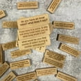 Ice Breaker Questions Tumbling Tower Game, Wooden Board Stacking Game