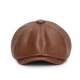 thumbnail image 3 of Gorro octogonal de PU, boina artística para jóvenes, para primavera y otoño, para exteriores, impermeable, para hombres y mujeres, sombrero de pintor retro, 3 of 6