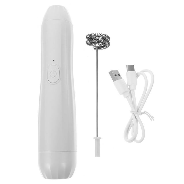HIAKDOFT Handheld Mixer for Coffee Mini Mixer for Powder Drinks Stainless Steel Food Mixing Tool 1Set
