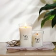 thumbnail image 5 of WoodWick White Teak Large Hourglass Scented Candle, 5 of 7