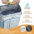 thumbnail image 4 of Bohemian Style Cooler Backpack 26 Cans – Waterproof Leakproof Lunch Backpack with Natural Floral Design for Travel, Work, and Outdoor Use, 4 of 6