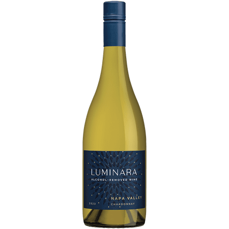 Luminara Alcohol-Removed Chardonnay – Premium Non-Alcoholic White Wine from Napa Valley – 750ml Bottle - 1 Pack