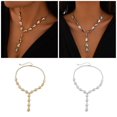 thumbnail image 2 of Fashionable Necklace Baroque Style Necklace Statement Necklace Long Tassels Jewelry Suitable for Formal Occasion, 2 of 4