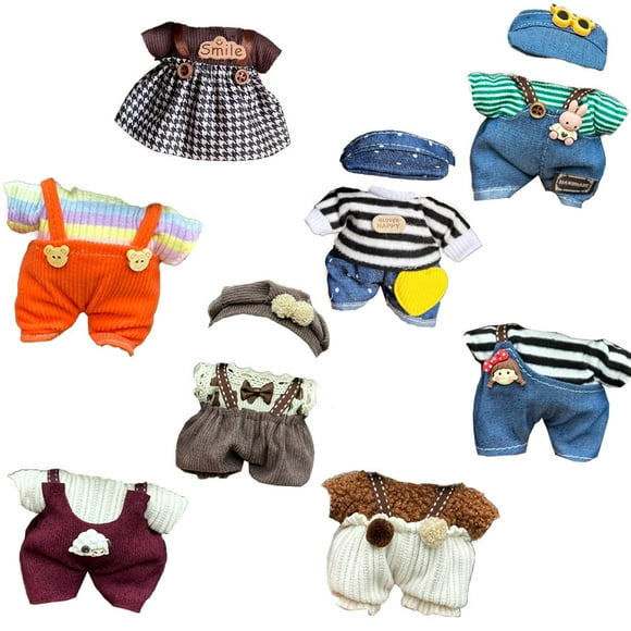 Set de ropa para muñecas Ezcora para muñecas de 17 cm con 6 atuendos y accesorios