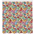 thumbnail image 3 of Ambesonne Candy Cane Shower Curtain, Bonbons Lollipops, 69"Wx75"L, Multicolor, 3 of 3