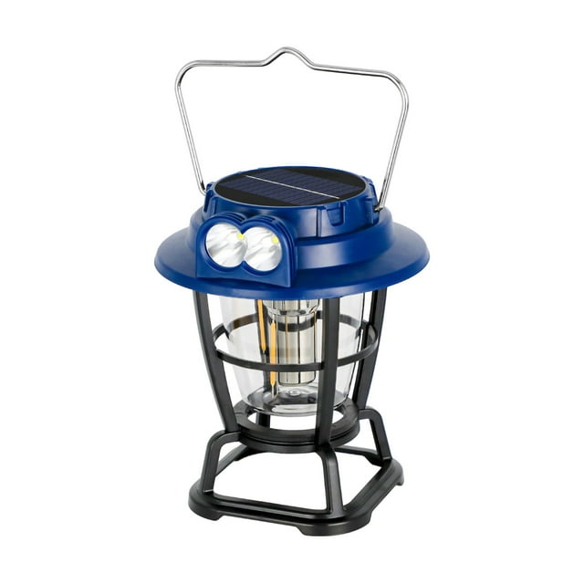 Kyusrd Summer Outdoor Patio Deals!Solar Camping Light Power Bank USB Rechargeable Bulb 6 Gears Remote Control Tent Lamp Portable Lanterns Emergency Lights Outdoor