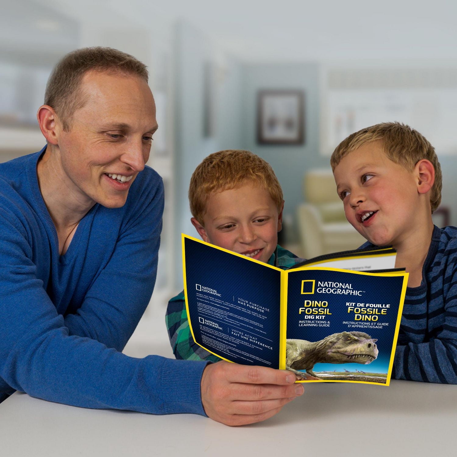Trousse de fouille fossile dino National Geographic