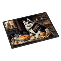 Carolines Treasures DAC1770JMAT 24 x 36 in. Unisex Dachshund Fall Kitchen Pumpkins Indoor or Outdoor Mat