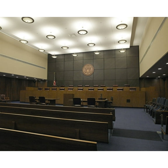 Print: Courtroom, James A. Byrne U.S. Courthouse, Philadelphia