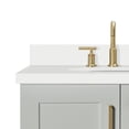 thumbnail image 4 of Ariel Taylor 31 In. Oval Sink Vanity With White Quartz Countertop In Grey, 4 of 10