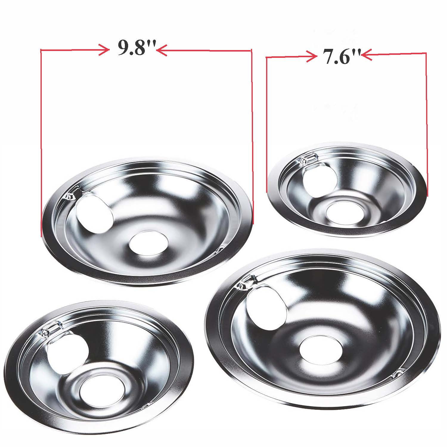 Supplying Demand WB31M19 WB31M20 Black Drip Pan Set 4 Pack