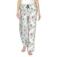 thumbnail image 1 of Balery Lilies Flowers Pantalones de pijama para mujer, pijamas ultraligeros, pantalones de estar por casa-Small, 1 of 6