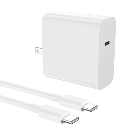 PKPOWER 45W USB-C Super Fast Charger Type C Wall Charger Block with 6FT Android Phone Charger Cable for Google Pixel xl 2/2xl 3/3xl 4/4xl 5/5xl 6/6 Pro 3a/3a xl Galaxy Tab S7+/S8+