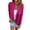 Rose Red, variant on Women's Faux Suede Jacket Open Front Long Sleeve Coat Casual Spring Fall Outwear Clothes for Daily Office Party