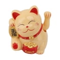 thumbnail image 4 of Adorno decorativo de gato de la suerte con brazo eléctrico de 5,5 pulgadas, de plástico, para cajero, MLY11020-2, amarillo, 4 of 14