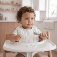 thumbnail image 3 of Comfy Cubs Muslin Cotton Baby Bibs, 4 Pack, Adjustable with Easy Snaps, Soft & Absorbent, White, 3 of 7