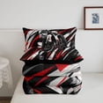 thumbnail image 5 of Manfei Speed Motocross Twin Comforter Sets，Speed Games Bedding Set，Red White,Black Reversible,2pcs,1 Comforter and 1 Pillowcase, 5 of 7