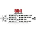 thumbnail image 2 of Taymac MM1410C 55-in-1 Configurations 2-Gang, Vertical Weatherproof Plastic Flat Cover, Clear, 2 of 2