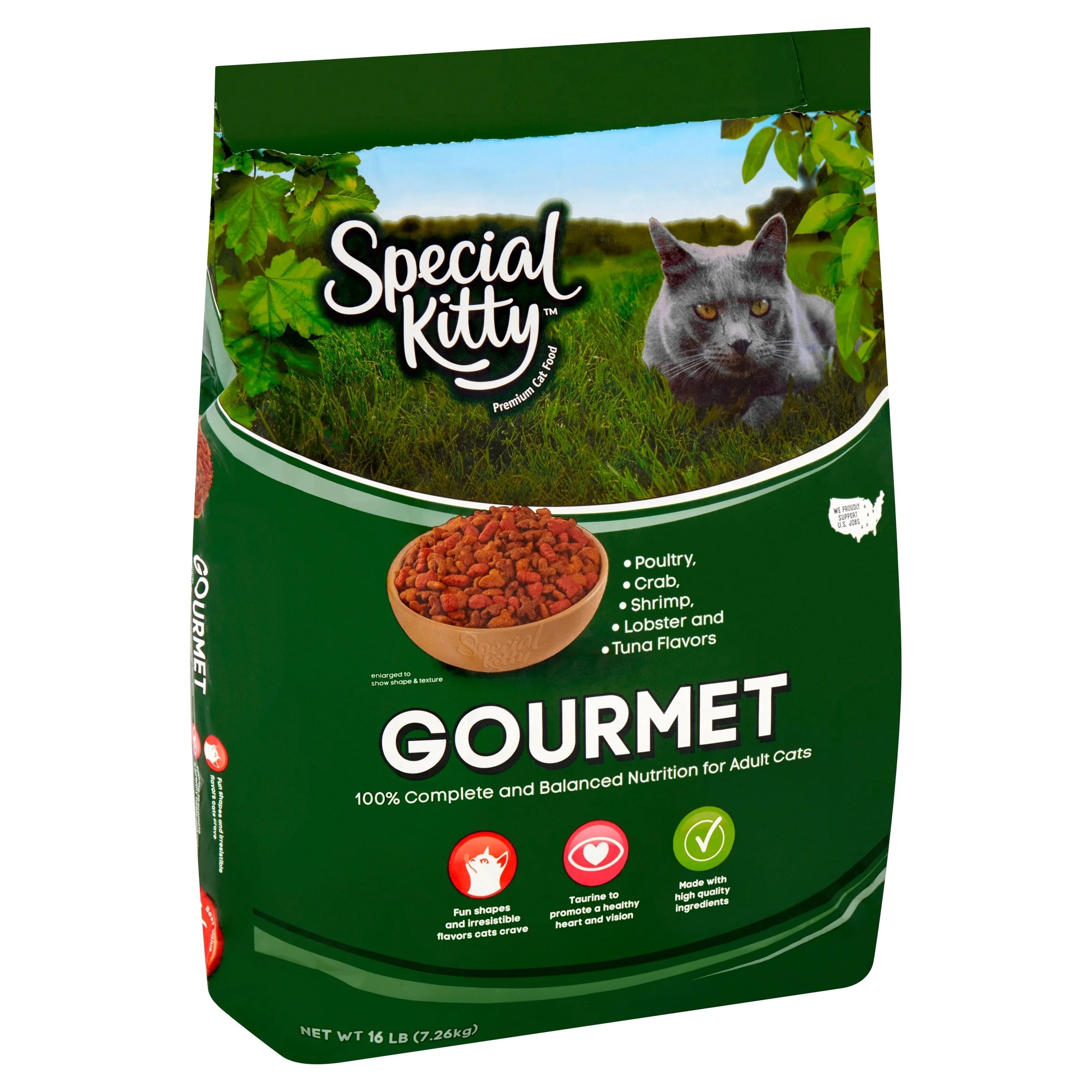 Special Kitty Gourmet Formula Dry Cat Food, 16 lb