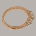 thumbnail image 4 of LBG British Made 10k Rose Gold Cultured Pearl Womens band Ring - 33 size options - Size 5.5, 4 of 6