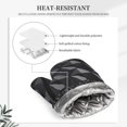 thumbnail image 5 of A Pair Of Heat Insulation And Anti-Perm Gloves 7×11in Thick Anti-Perm Palm With Silicone Piece Lanyard Design Is Easy To Hang Dark Gray Geometric Patterns_1 (2), 5 of 8