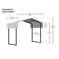thumbnail image 4 of Arrow 10 x 6 x 7 ft Charcoal Metal Canopy, 4 of 17