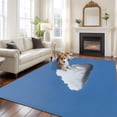thumbnail image 3 of Blue Sky Area Rug 8x10 Washable Rug Non Slip Abstract Sky White Minimalist Large Area Rug Soft Stainresistant Indoor Floor Carpet for Living Room Bedroom Home Office Dining Room Nursery, 3 of 9