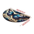 thumbnail image 3 of SLYNSHome Half Round Door Mat,35.4 inch Welcome Doormat Carpet Entrance Rug Living Room Bedroom Entrance Mat, 3 of 5