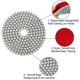 thumbnail image 2 of 15Pcs Diamond Polishing Pads Kit 4 Inch 100mm Wet/Dry for Granite Stone Concrete Marble Polishing U, 2 of 5