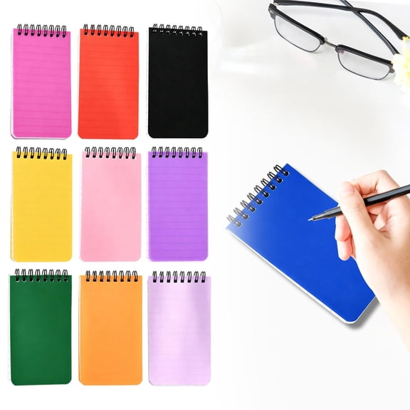 DUOYOU Pocket Notebook Small Spiral Notebook Mini Lined Memo Pad Portable Top Bound Coil Notebook For Daily Notes Planning And Writing Tasks Ideas