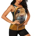 thumbnail image 2 of Fotbe Modern Yellow Sweater Guinea Pig Blusas Sin Mangas para Mujer – Estilo Casual, Corte Suelto, Slim-Fit, Cuello Redondo Deportivo, Tops de Verano para Gimnasio y Yoga-XX-Large, 2 of 7