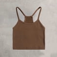 thumbnail image 2 of SHTXOZHI Womens Ribbed Tank Top Crisscross Back Spaghetti Strap Tops Crew Neck Casual Dressy Cropped Summer Tees, 2 of 6