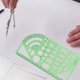 thumbnail image 4 of Conjunto de plantillas de dibujo Regla DIY plantillas para estudiantes herramienta de círculo de dibujo, 4 of 5